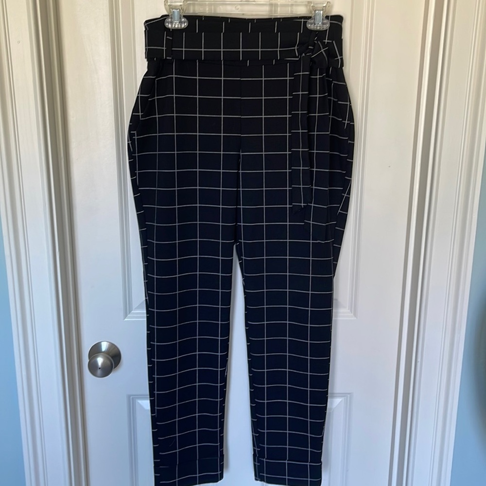New York and Company 7th Avenue Windowpane Slacks - Trousers